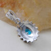 Pendentif en argent persan avec pierre précieuse Turquoise Lia