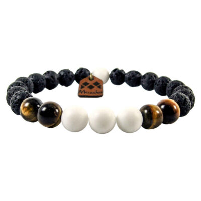 Bracelet Perlé pour Hommes et Femmes – Design Tigre
