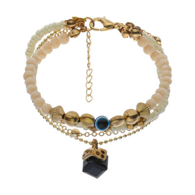 Bracelet Perlé pour Femme – Design Cheshm Nazar