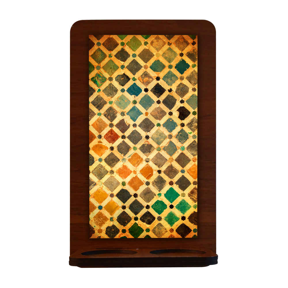 Applique murale persane en bois pour bougies chauffe-plat Bahar (x2)