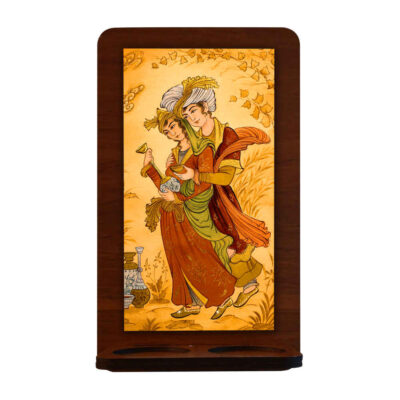 Applique murale persane en bois pour bougies chauffe-plat Bardia (x2)