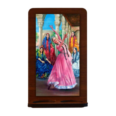 Applique murale persane en bois pour bougies chauffe-plat Danse (x2)