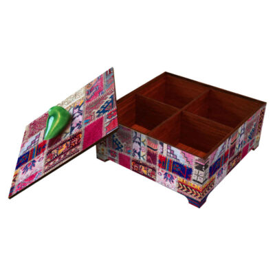 Boîte Organisatrice de Bonbons en Bois Modèle Borna