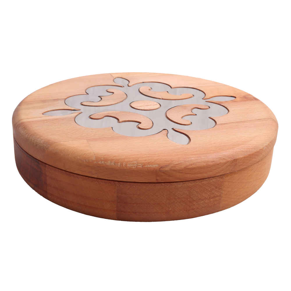 Boîte organisatrice en bois pour noix et snacks Modèle 3 sections