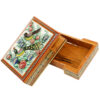 Boîte de cartes à jouer en bois persan - Décoration émaillée Khatam Naghashi