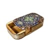 Boîte de cartes à jouer en bois persan - Décoration émaillée Khatam Tazhib
