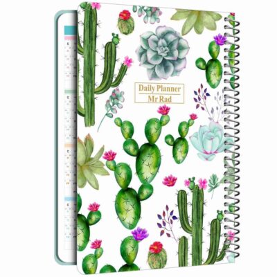 Carnet de planification quotidienne du calendrier persan 1403 modèle Cactus