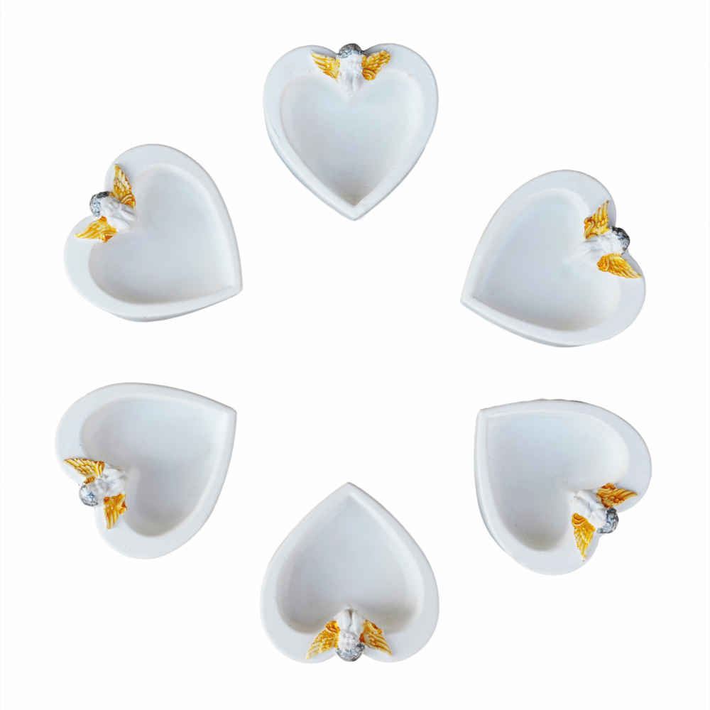 Set de plats Haftseen avec miroir, adapté pour Nowruz Ghalb (6 pièces)