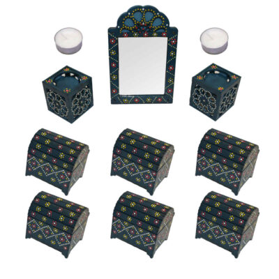 Set de plats Haftseen avec miroir, adapté pour Nowruz Noghte Koob