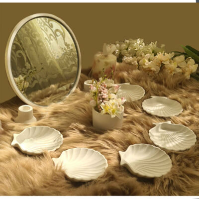 Set de plats Haftseen avec miroir, adapté pour Nowruz Sadaf