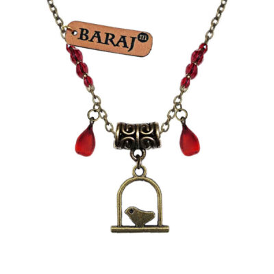 Collier Persan Minimaliste pour Femmes, Oiseau Amin