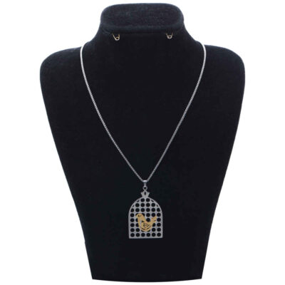 Collier en Acier Persan Minimaliste pour Femme “Morghe Amin”