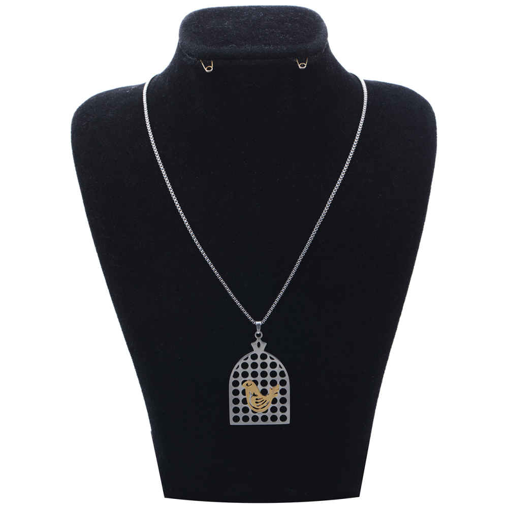 Collier en Acier Persan Minimaliste pour Femme "Morghe Amin"