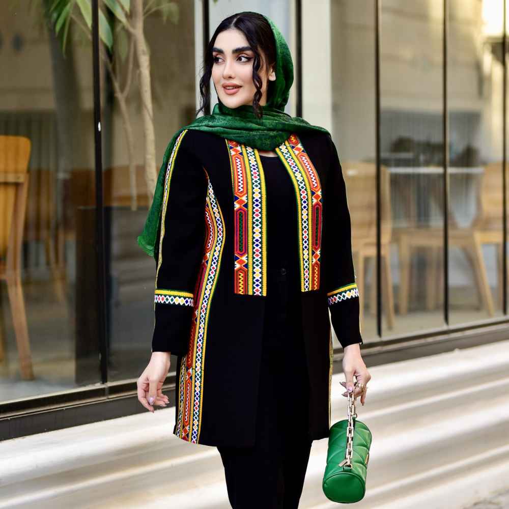 Manteau persan brodé & pantalon modèle Jasmine