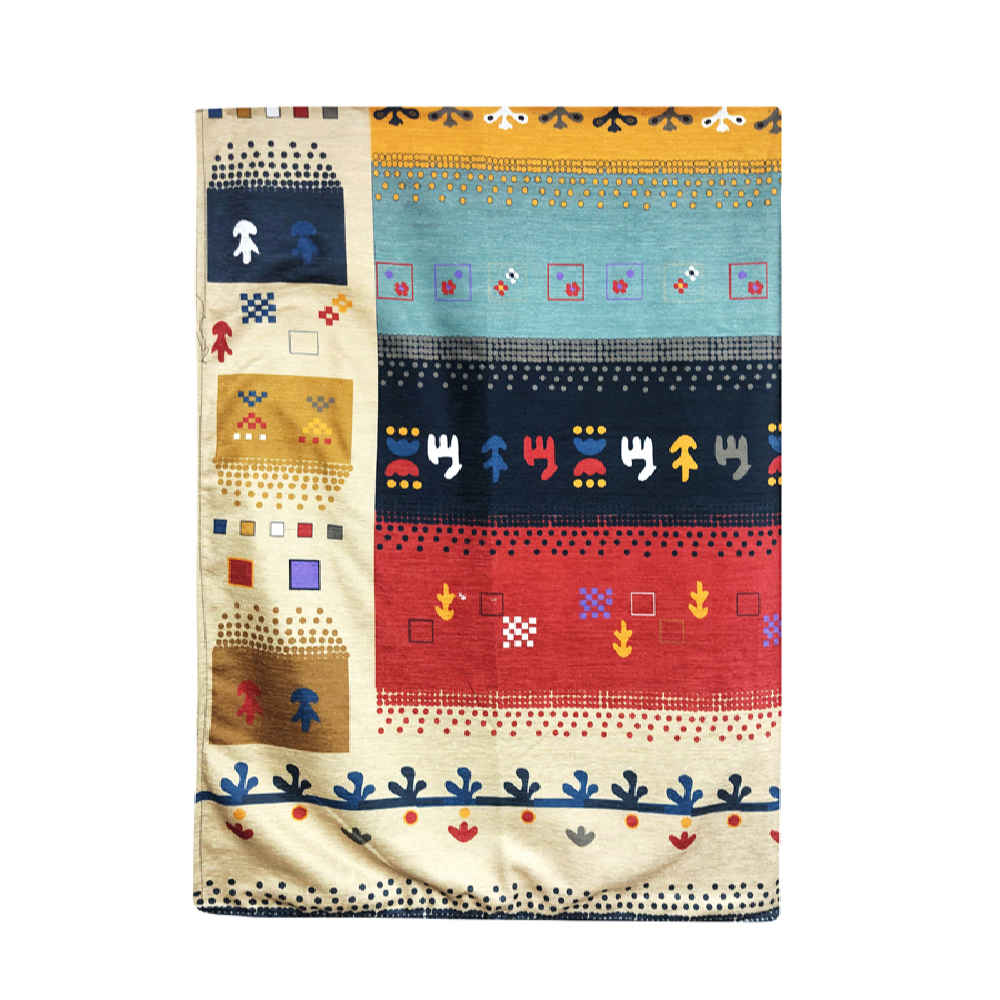 Grand tapis de sol intérieur de style bohème persan Traditionnel