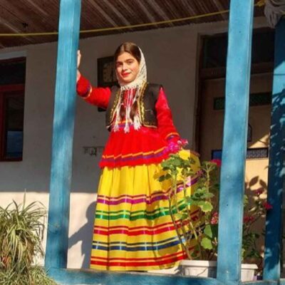Ensemble de Vêtements Traditionnels Gilani pour Femmes Perses