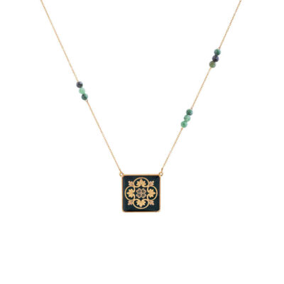 Collier plaqué or persan Chance