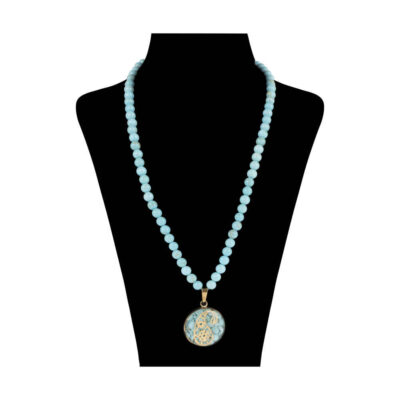 Collier plaqué or persan Paisley