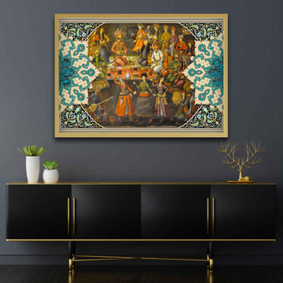 Toile d’art persane – Bazm imprimée
