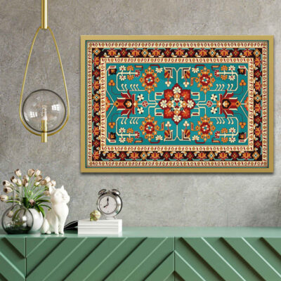 Toile d’art persane – Tapis imprimé