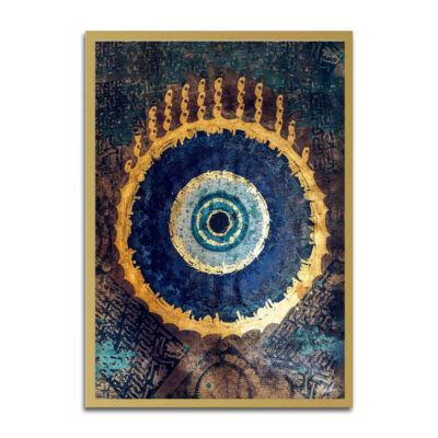 Toile d’art persane – Œil du diable imprimé