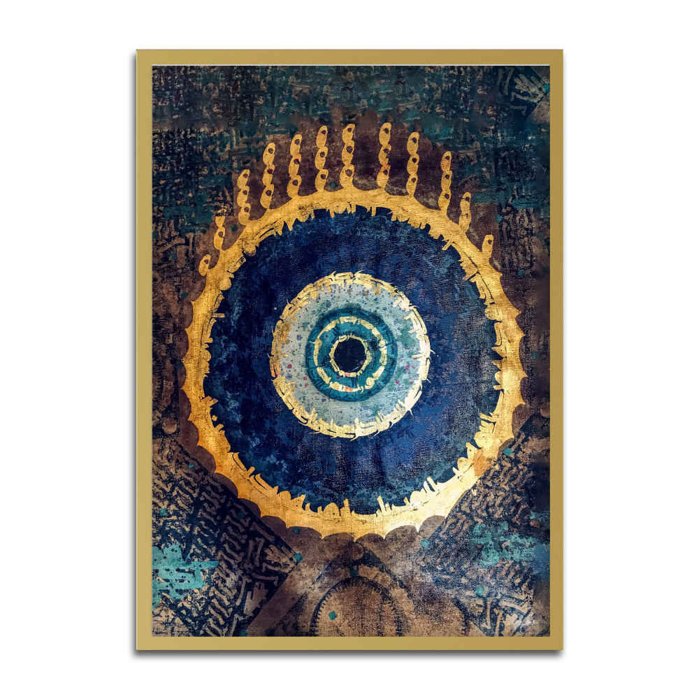Toile d'art persane - Œil du diable imprimé