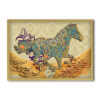 Toile d'art persane - Cheval imprimé