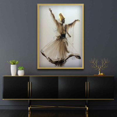 Toile d’art persane – Rumi imprimé