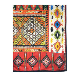 Grand tapis de sol intérieur de style bohème persan Mahrokh