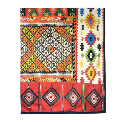 Grand tapis de sol intérieur de style bohème persan Mahrokh