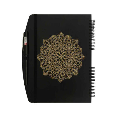 Carnet en Bois Persan – Design Versa, Couverture Polyvalente en Bois