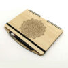 Carnet en Bois Persan – Design Versa, Couverture Polyvalente en Bois