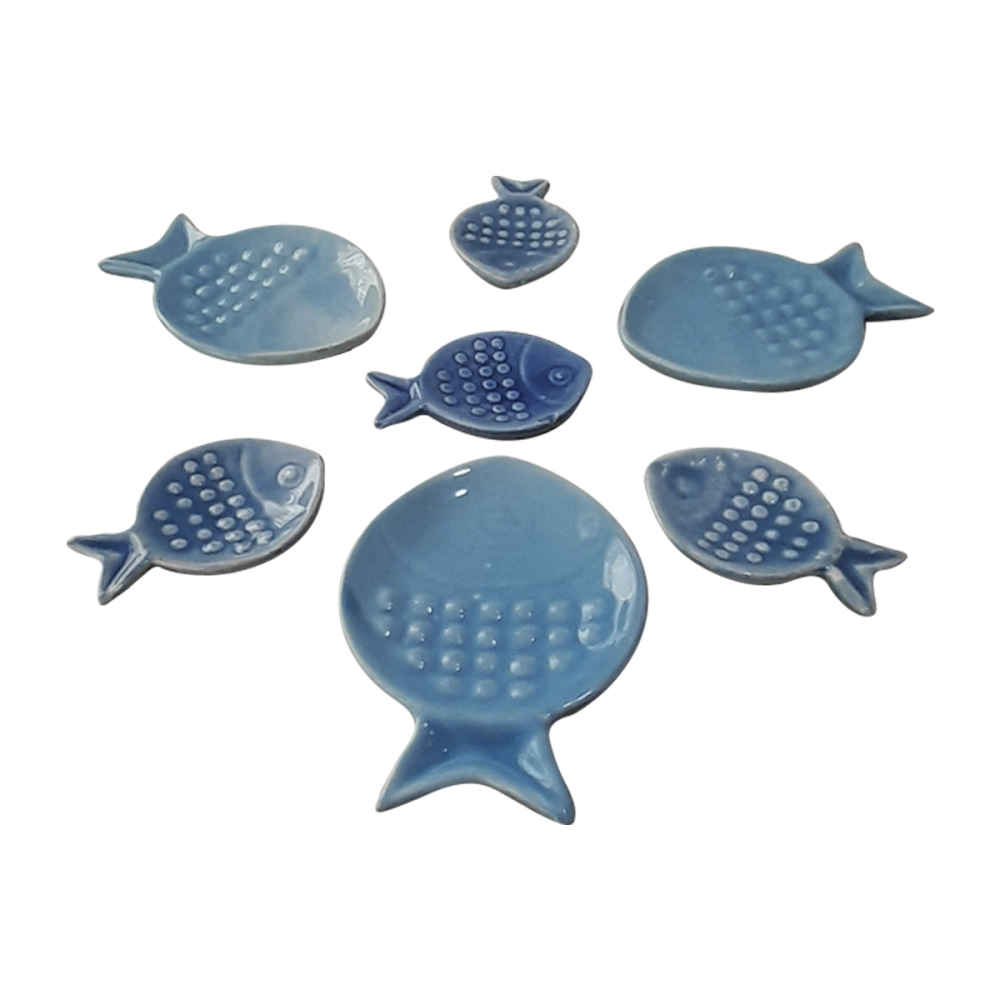 Set de plats Haftseen en céramique adapté pour la célébration de Nowruz Fish