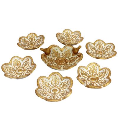 Set de plats Haftseen en céramique adapté pour la célébration de Nowruz Nakhl