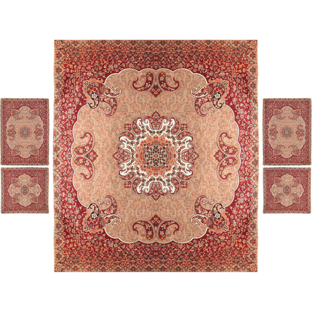 Ensemble de couvre-lit persan – Style oriental taille double avec tissu Termeh – Tima