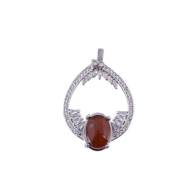 Pendentif en argent persan style classique avec pierre précieuse Agate Ravak