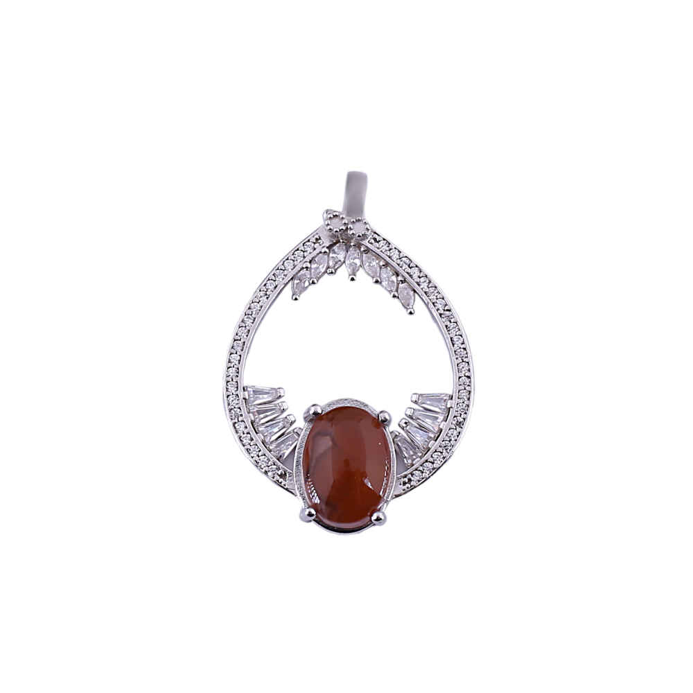Pendentif en argent persan style classique avec pierre précieuse Agate Ravak