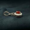 Pendentif en argent persan style classique avec pierre précieuse Agate Zahra