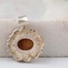Pendentif en argent persan style classique avec pierre précieuse Aqeeq yéménite Sarvin