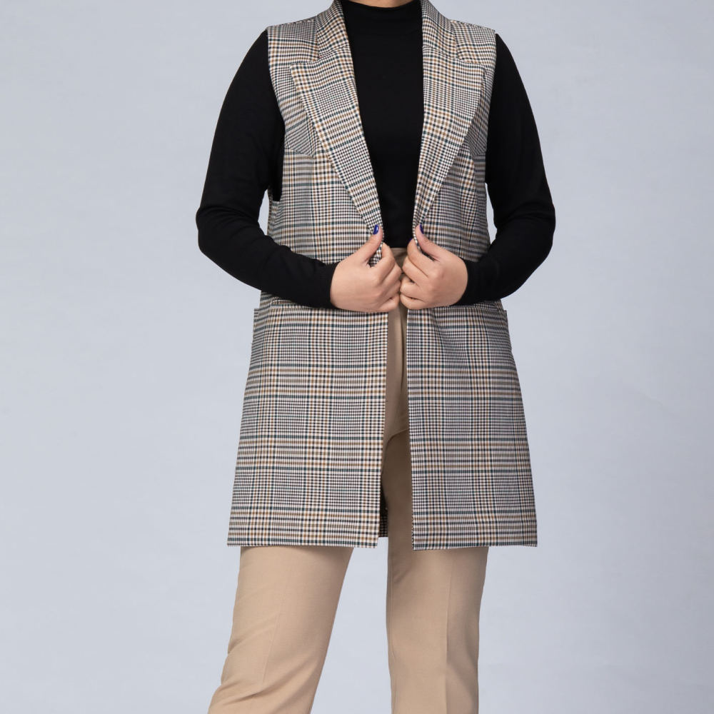 Blazer sans manches mode pour femmes Modèle Mehrsa