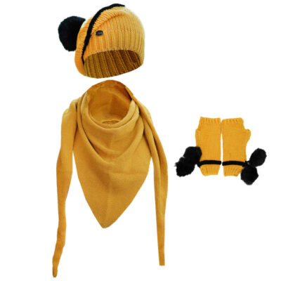 Ensemble Bonnet et Écharpe Tricotés pour Femme Modèle Ara