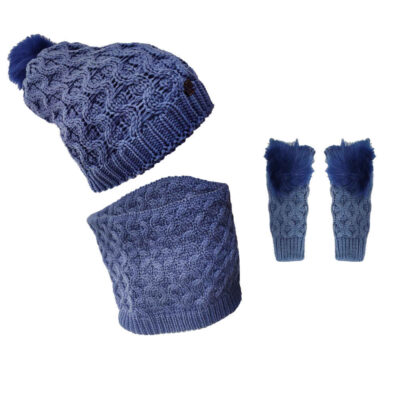Ensemble Bonnet et Écharpe Tricotés pour Femme Modèle Bella