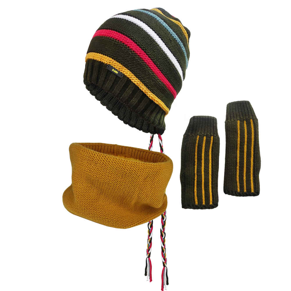 Ensemble Bonnet et Écharpe Tricotés pour Femme Modèle Hiva