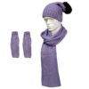 Ensemble Bonnet et Écharpe Tricotés pour Femme Modèle Karin