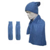 Ensemble Bonnet et Écharpe Tricotés pour Femme Modèle Karin