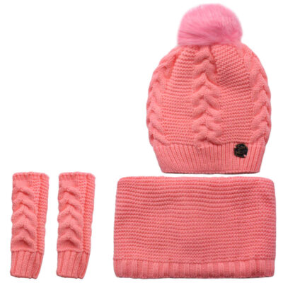 Ensemble Bonnet et Écharpe Tricotés pour Femme Modèle Kiana