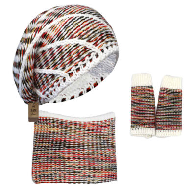 Ensemble Bonnet et Écharpe Tricotés pour Femme Modèle Panah