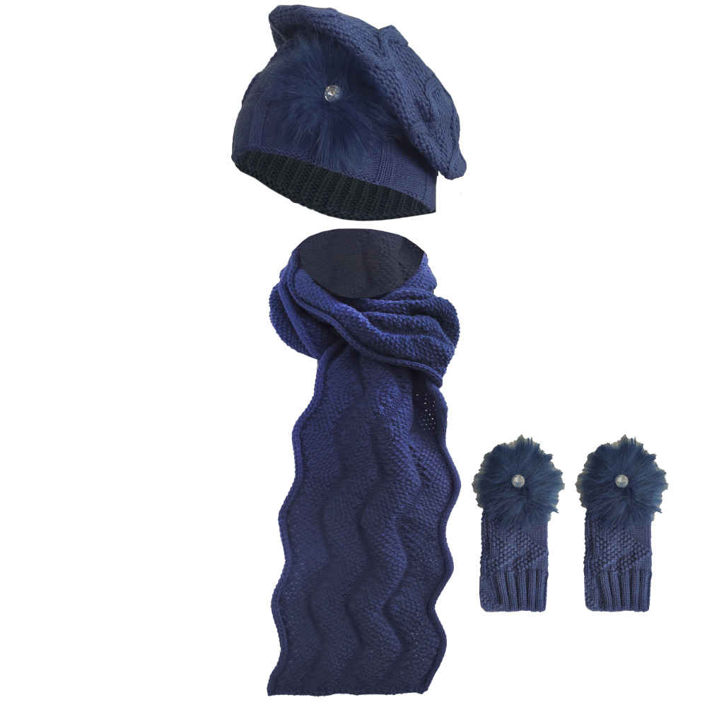 Ensemble Bonnet et Écharpe Tricotés pour Femme Modèle Parya