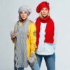 Ensemble Bonnet et Écharpe Tricotés pour Femme Modèle Sam