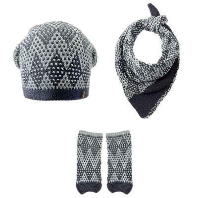 Ensemble Bonnet et Écharpe Tricotés pour Femme Modèle Tanaz
